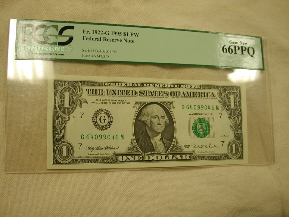 Ladder Note 1995 FR-1922-F PCCS Gem New 66PPQ-9263 - Image 2 of 4