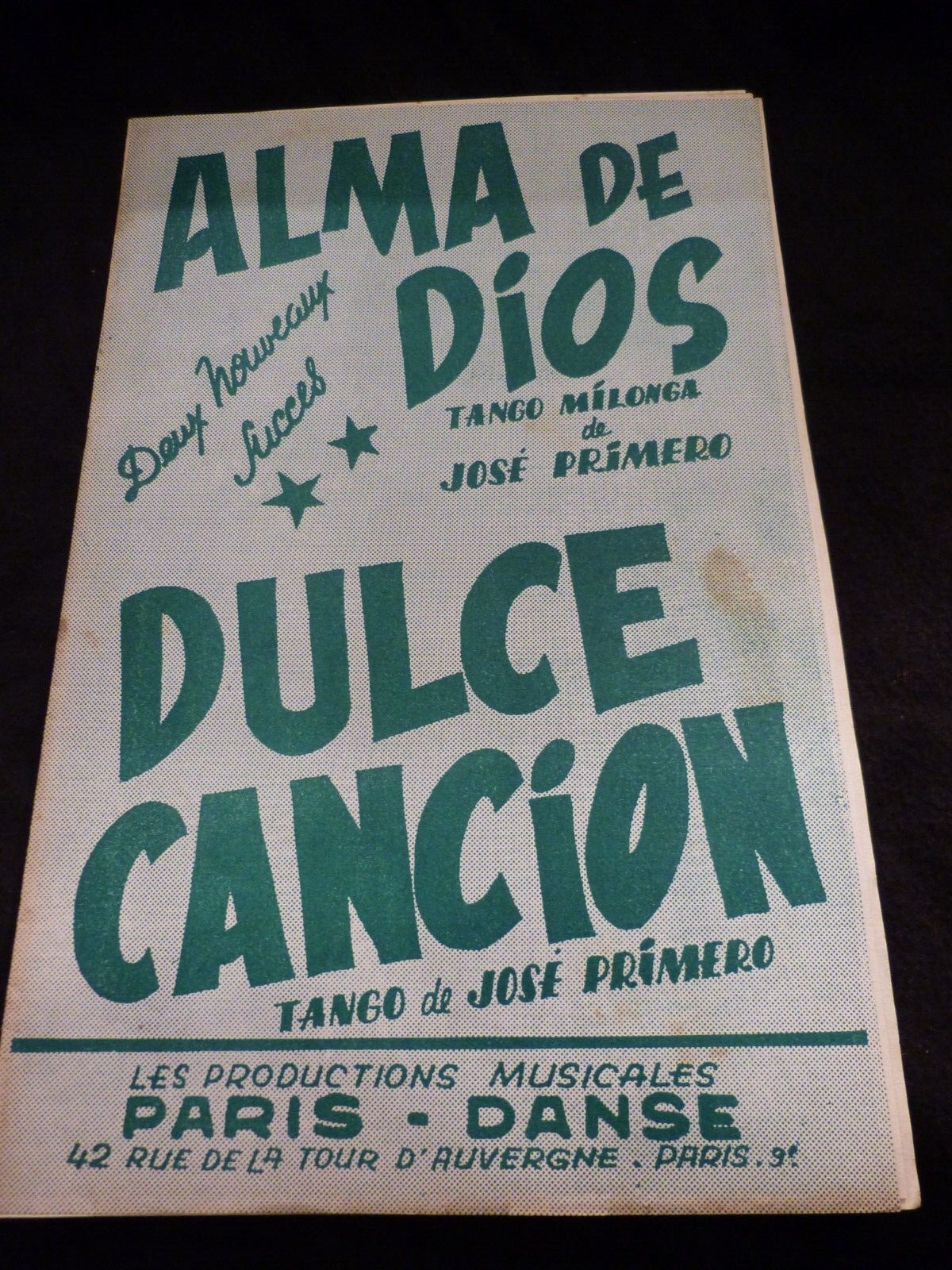 Alma De Dios Primero Dulce Cancion Sheet Music