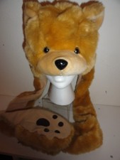 ADORABLE FUZZY BEAR HAT/SCARF/MITTEN COMBO