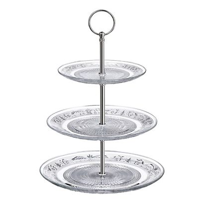 Tier Glass Ceramic Cake Stand Afternoon Tea Wedding Plates Party Tableware