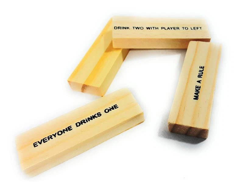 Trinkspiel Holz Partyspiel Erwachsene Wackelturm Trink Party Spiel Partyspiel - Bild 3 von 4