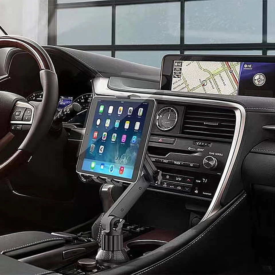 Portavasos Coche Soporte de Montaje en Brazo para APPLE iPad AIR PRO 12.9 SUPERFICIE TABLET IPHONE Foto 2 de 4