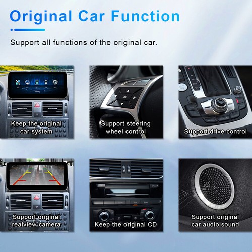 For Mercedes Benz C CLK W204 2008-2010 10.25'' Car Media Screen Carplay Stereo - Foto 8 di 12