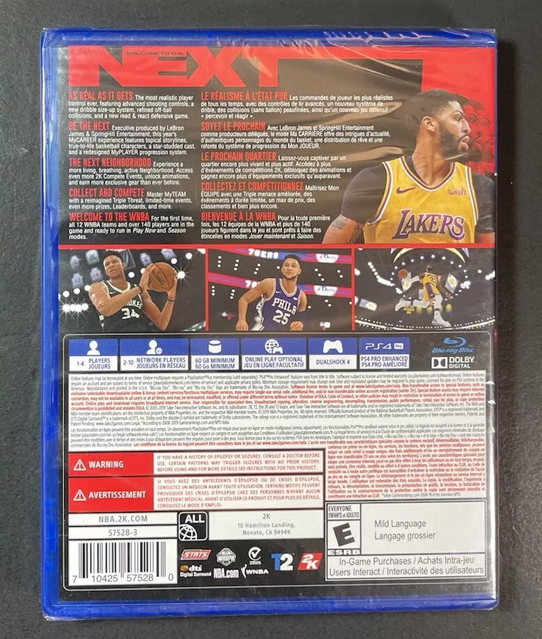 Ps4 nba hotsell 2k20 sale
