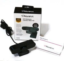 Aluratek - 1080 HD Webcam camera with Microphone - Black - AWC03F