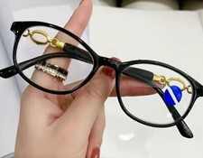 BLACK Anti Blue Light 2.00 Plastic Frame Single Vision Reading Glasses
