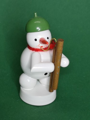 Muñeco de nieve esférico muñeco de nieve Zenker Seiffen Erzgebirge músico NUEVO sin caja - Imagen 29 de 35