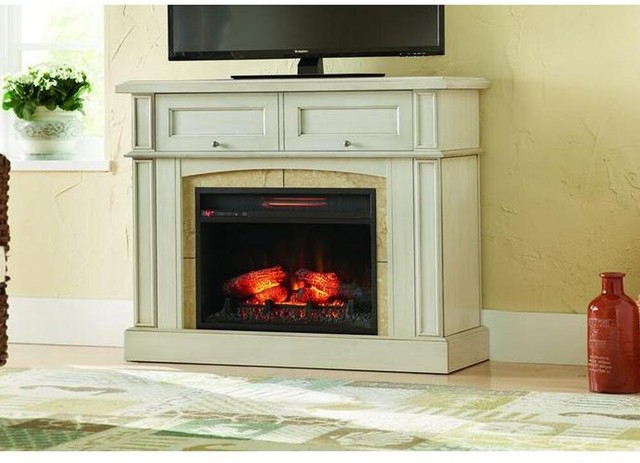 Infrared Electric Fireplace Freestanding 42 In Mantel Console