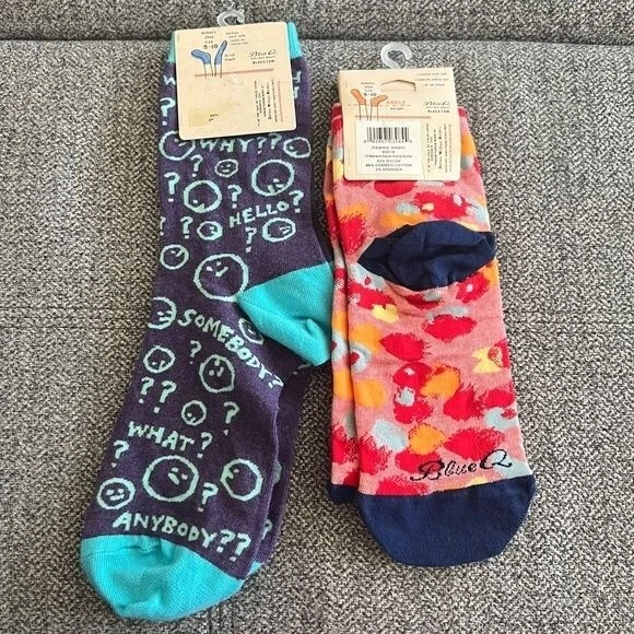 Blue Q носки 2 пары новый с Ярлыками женский размер 5-10 - Изображение 2 из 4