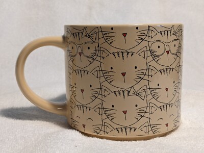 John Bartlett Pet Cat Coffee Mug Cute Cat Faces