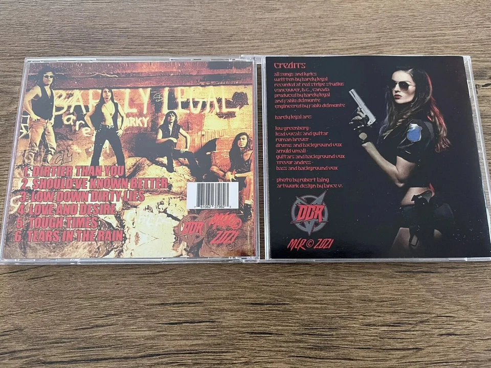 BARELY LEGAL Dirtier Than You 2021 CD EP GLAM/HAIR METAL HARD ROCK REISSUE - Image 4 of 4