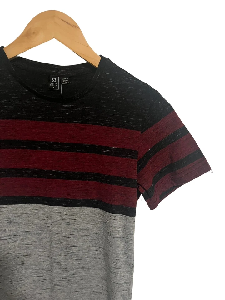 Brand New Ocean Current Boys T-Shirt Small Red Gray Black Short Sleeve Tee Shirt - Image 4 of 4