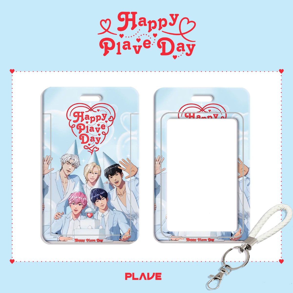PLAVE 2nd Happy Plave Day Card Holder Cute Cartoon Student ID