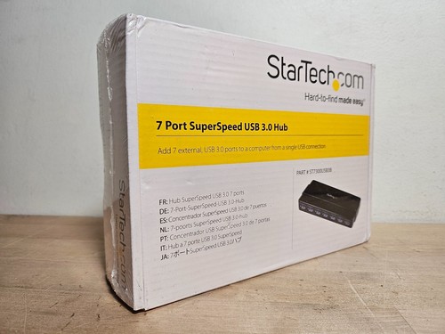 StarTech 7-Port USB 3.0 Hub 5Gbs ST7300USB3B - New - Picture 2 of 4