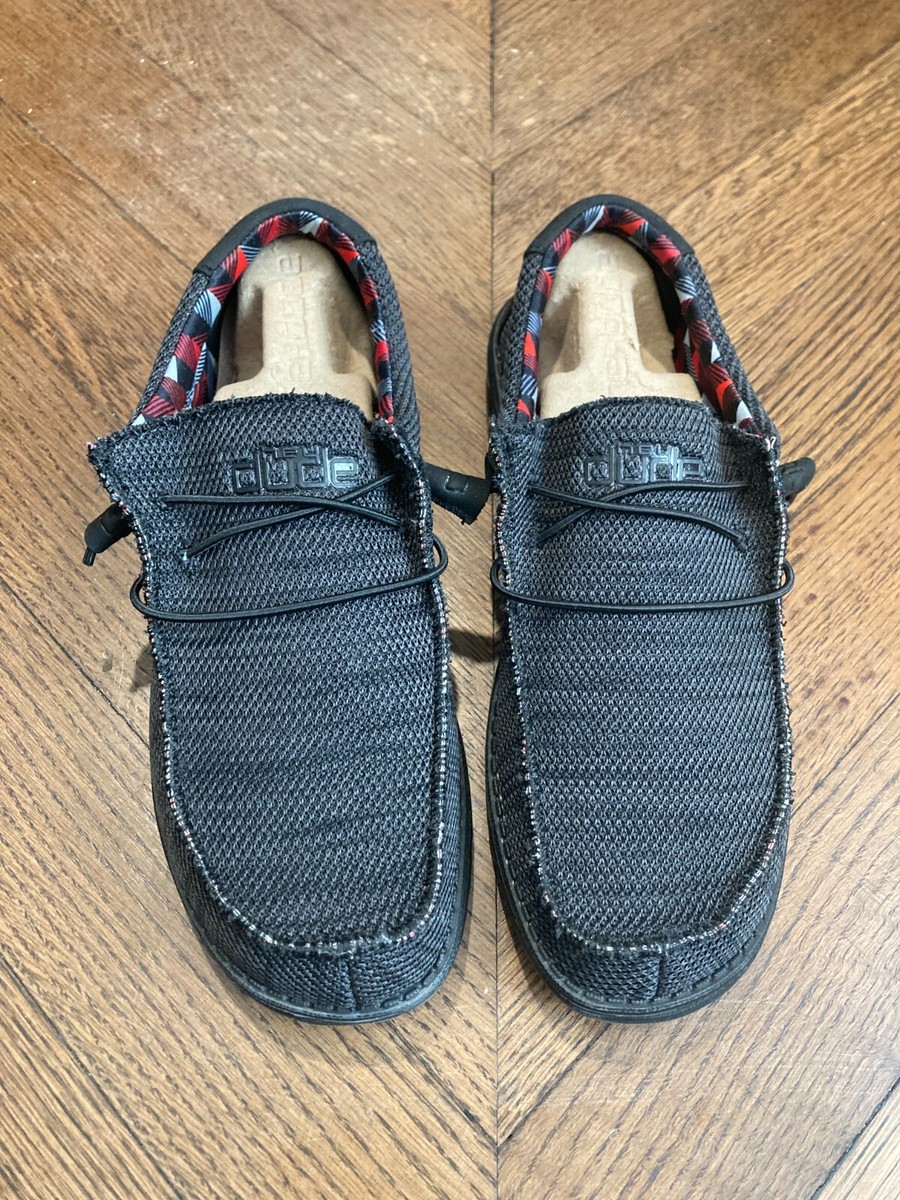 Hey Dude Men's Wally Sox Slip-On Loafers Jet Black US 10 110354935