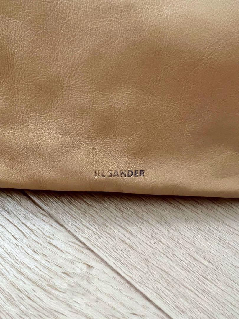 JIL SANDER Triangle Bag Beige H23cmxW23cmxD30cm Leather | eBay