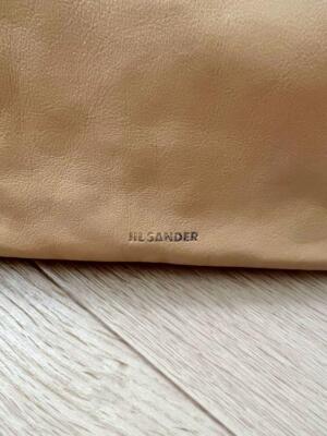 JIL SANDER Triangle Bag Beige H23cmxW23cmxD30cm Leather | eBay