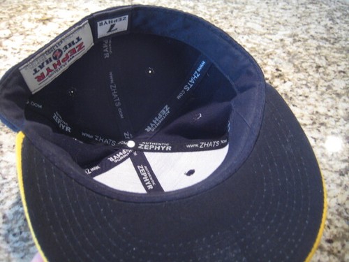 Vintage Zephyr Colorado Buffaloes fitted 7 Black Yellow hat cap stitched logo - Picture 5 of 8