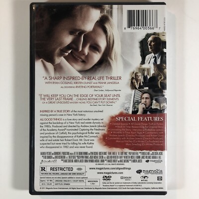 その他 All Good Things [DVD] All Good Things DVD 2010 Robert Durst Ryan Gosling Kirsten Dunst