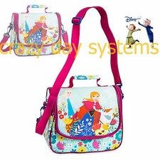 Disney Store Frozen Elsa Anna Lunch Bag Tote Box Insulated Princess Bag School