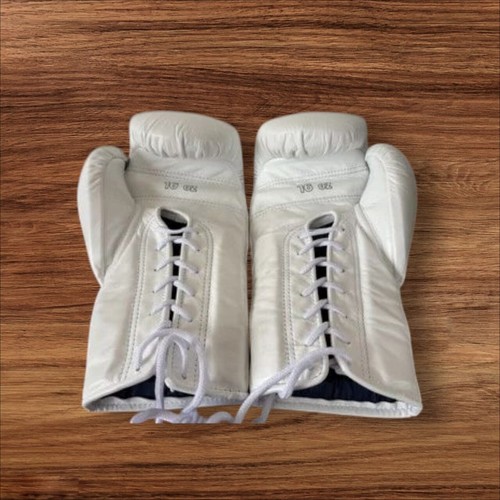 Professional White Winning Boxing Gloves Made with Cowhide Leather Size 16oz - Picture 3 of 7