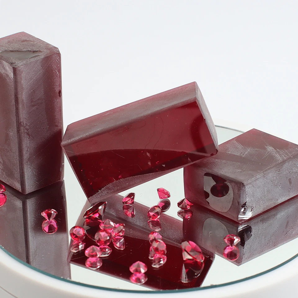 Rough Light Ruby Nano Crystal Gem Heat Resistant Raw Faceting Grade Stone (RL) - Image 3 of 4