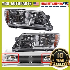 Chrome Headlights Lamps Complete Replacement Set For 2009-2020 Dodge Journey