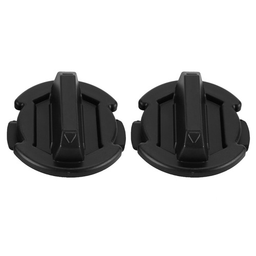 2-Pack Twist Floor Drain Plugs For Polaris RZR, General, Turbo Models - Black Plastic