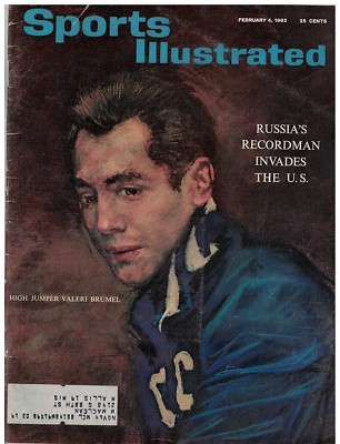 Feb 4, 1963  issue of Sports Illustrated Russian High Jumper Valeri Brumel Cover
