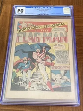 Captain Aero Comics 1 CGC PG OW (Ist app of Flag Man & Rusty- 1941)- Splash Page