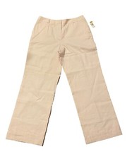 Talbots Women  s Pants Pink 14L Made of Italian Fabric Linen Blend