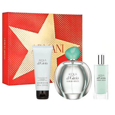 Acqua Di Gioia By Giorgio Armani Eau De Parfum 3 Pcs Gift Set, Women, New in Box