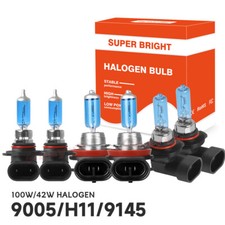 Quayub Halogen 9005 H11 Headlight  9145 Foglight 4200K 6X - Direct OE Fit 6X