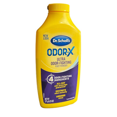 NEW Dr. Scholl's Odor-X All Day Deodorant Powder 6.25oz Foot Odor & Sweat Relief