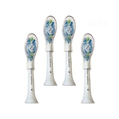 4x Philips Sonicare Adaptive Clean Replacement Brush Heads | White | No Box