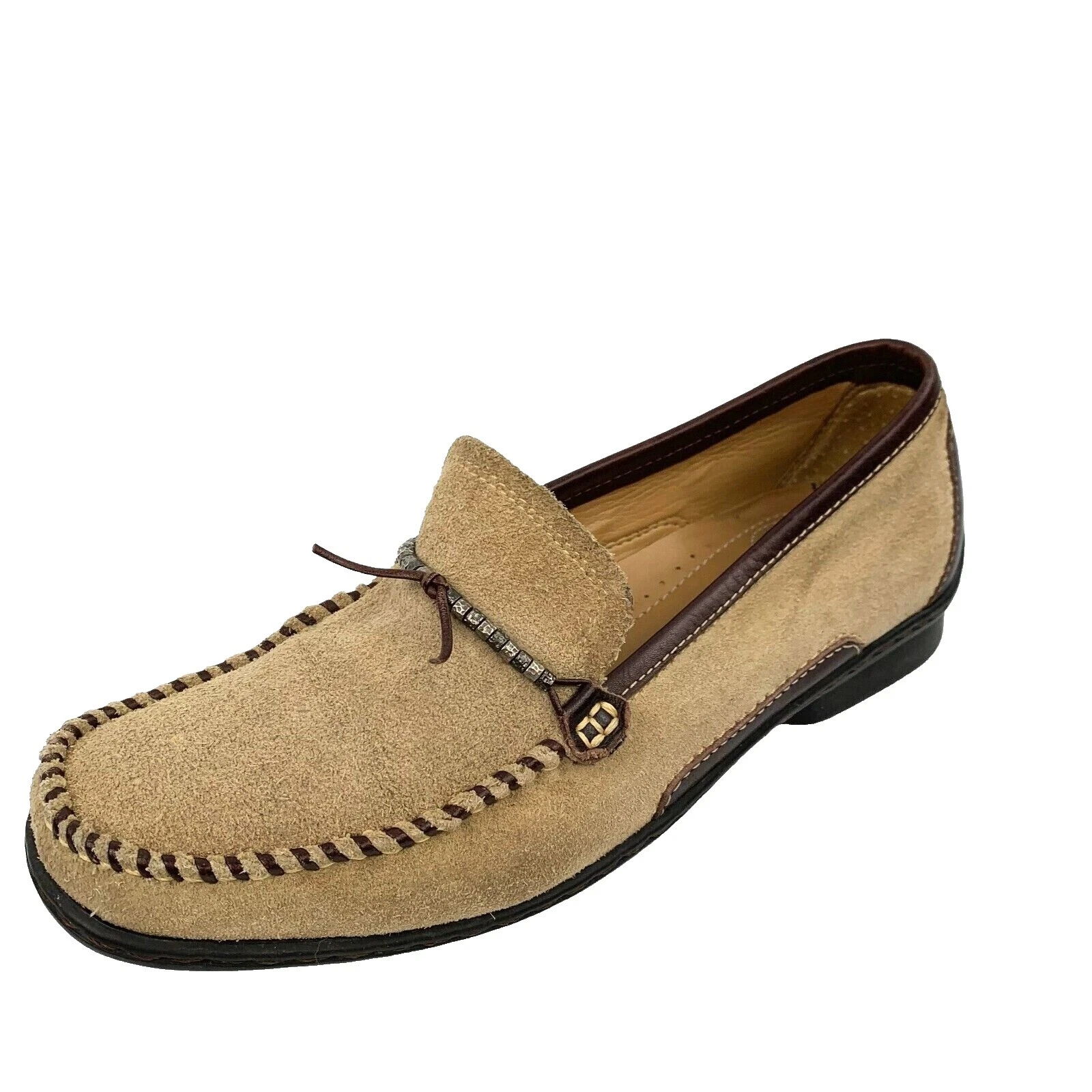 Suede Casual Solid Bass Flats para Mujer