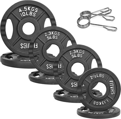 Cast Iron 2-Inch Olympic Plate Weight Plate for Strength Training and Weightlift