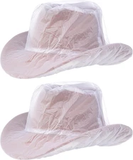Cowboy Hat Rain Covers Plastic Hat Waterproof Cover for Dust Unisex Travel 