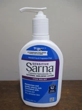 Sarna Sensitive Anti-Itch Lotion - 7.5 oz expired 10/2025