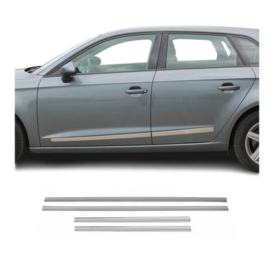 Baguette protection latérale de porte pour Citroen C4 2010-2018 inox chromé - Photo 1/4
