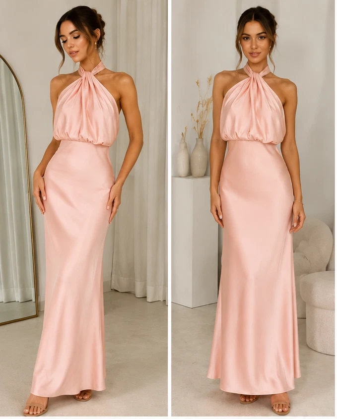 Satin Halter Dresses for Women for sale | eBay Satin Halter Dresses for Women for sale | eBay
