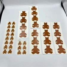 Vintage Mrs Grossman's Large Teddy Bear Sticker Lot of 38 Stickers
