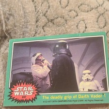 20th Century-Fox 1977 Star Wars Card #237 Deadly Grip of Darth Vader Puzzle