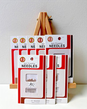 Assorted Self Threading Sewing Needles Craft Quilting Embroidery 8 Packs of 12