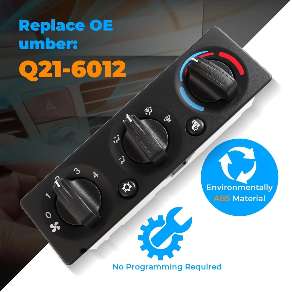 Panel de módulo de control climático de aire acondicionado para Peterbilt 385 386 2006-2015 NUEVO Q21-6012 Foto 2 de 4