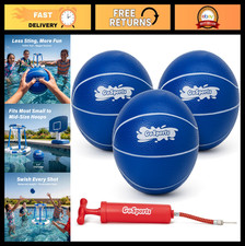 3 Pack Floating Water Basketballs for Pool - Red Blue - Perfect for Summer Fun