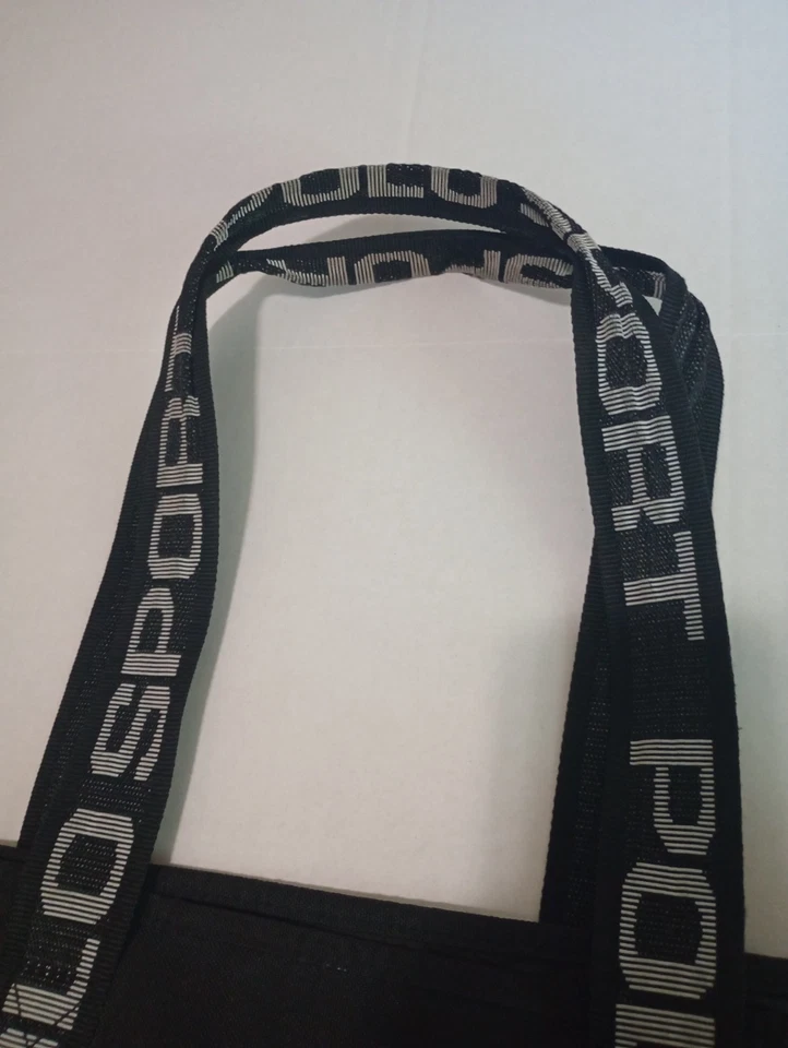 Ralph Lauren Y2K Polo Sport с надписью сумка с короткими ручками черный большой РЕДКАЯ 90-х винтажный - Изображение 4 из 4