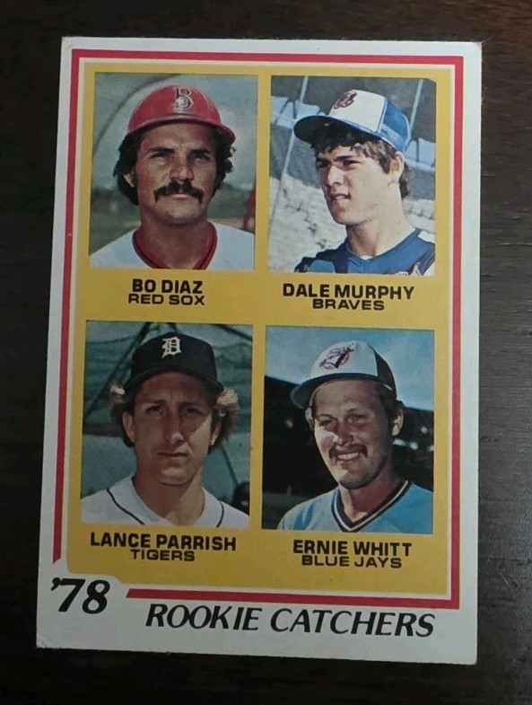 1978 Topps Rookie Catchers Dale Murphy Lance Parrish #708 RC!