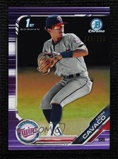 2019 Bowman Draft Chrome Purple Refractor 243/250 Keoni Cavaco #BDC-65 g2d