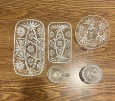 Vintage Anchor Hocking Star of David Glasswar...
